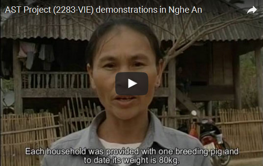 Dự án AST (2283-VIE) khuyến nông ở Nghệ An